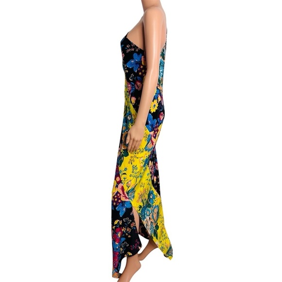 DIANE VON FURSTENBERG Multicolor One Shoulder Asymmetrical Dress Size Medium - Picture 5 of 9